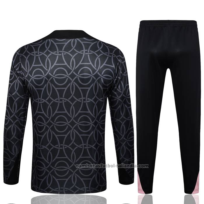 Chandal de Sudadera del Paris Saint-Germain Jordan Nino 24/25 Negro